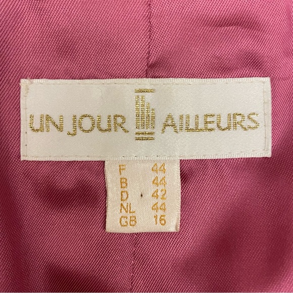 Pink women pea coat. Parisien Brand (( Un Jour ailleurs )) - Picture 4 of 4